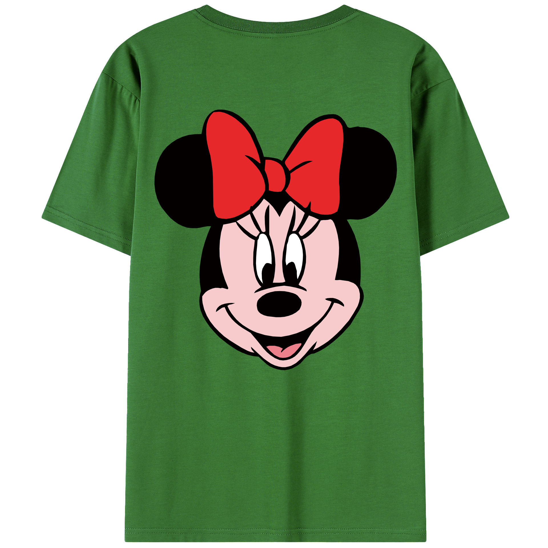 （画像用） ミッキーマウス Mickey Mouse レディース半袖Tシャツ(バックプリント)